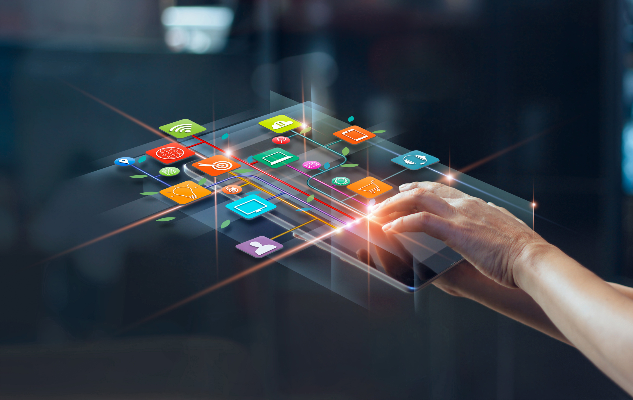 Hands using mobile payments, Digital marketing. Banking network. Online shopping and icon customer networking connection on virtual screen, Business technology concept Hands using mobile payments, Digital marketing. Banking network. Online shopping and icon customer networking connection on virtual screen, Business technology concept